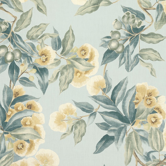 Anna French Camellia Garden Linen in Soft Gold